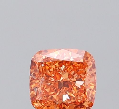 Cushion Fancy Vivid Orange Lab-grown Diamond 0.52ct SI1 loose diamond