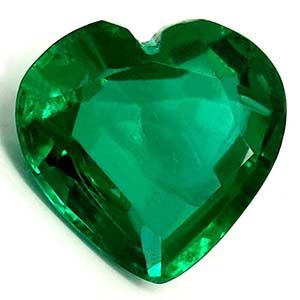 Heart Green Emerald 1.29ct loose gemstone