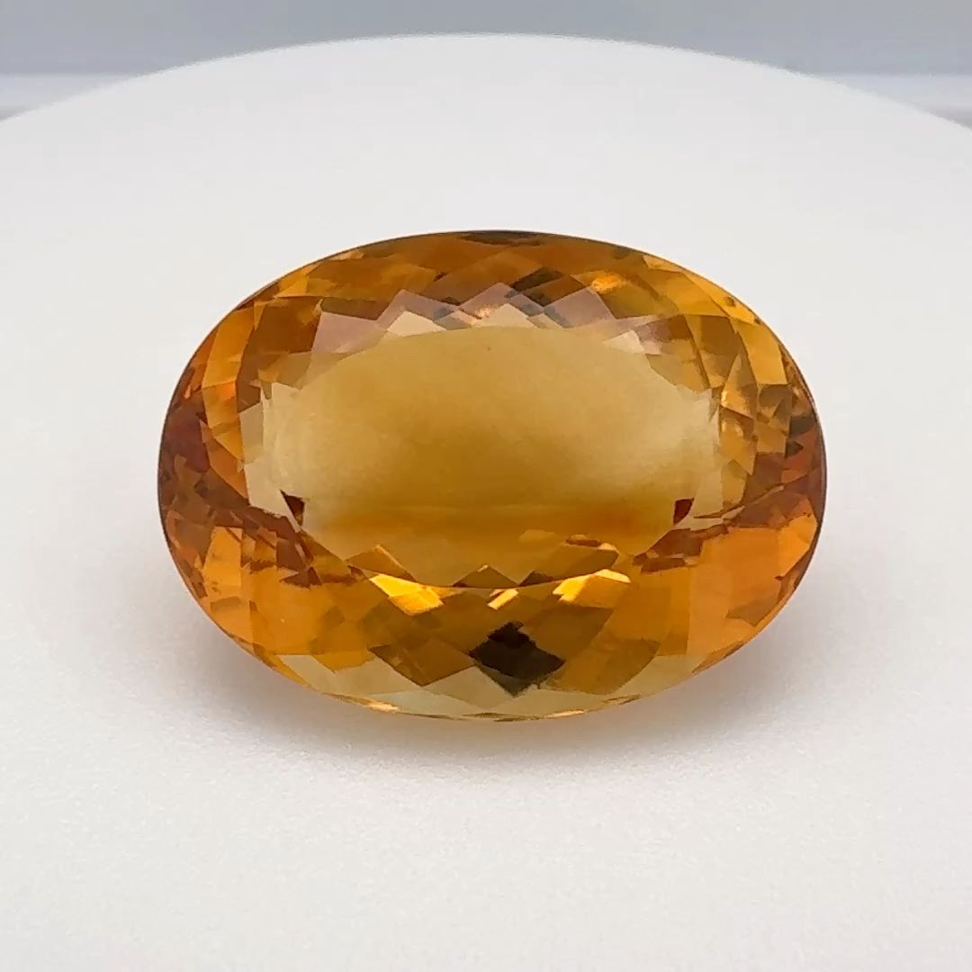 Oval Orange Citrine 15.5ct loose gemstone