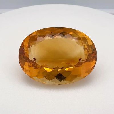 Oval Orange Citrine 15.5ct loose gemstone