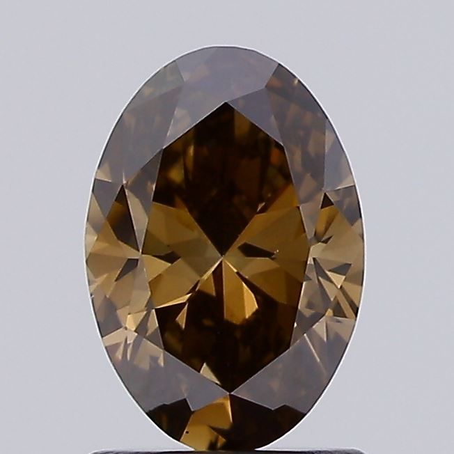 Oval Fancy Brown Lab-grown Diamond 1.07ct VS1 loose diamond