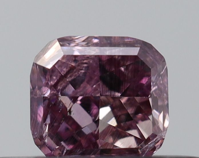 Radiant Fancy Intense Purple Pink Natural Diamond 0.26ct I1 loose diamond