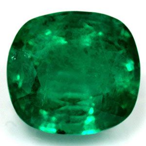 Cushion Green Emerald 2.65ct loose gemstone