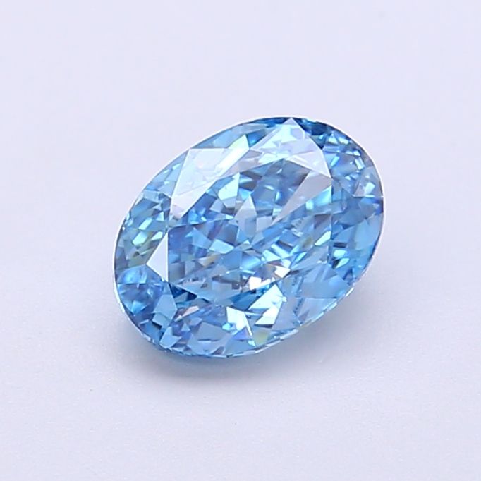 Oval Fancy Vivid Blue Lab-grown Diamond 1ct VS1 loose diamond