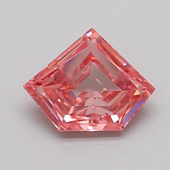 Pentagonal Fancy Vivid Pink Lab-grown Diamond 0.66ct VS2 loose diamond
