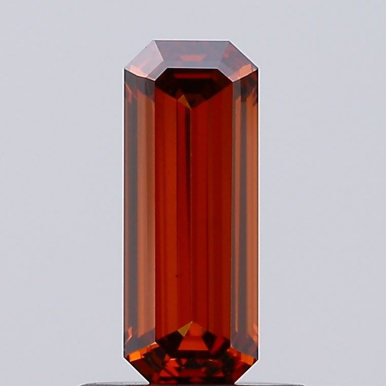 Emerald Fancy Vivid Orange Lab-grown Diamond 0.69ct VS1 loose diamond