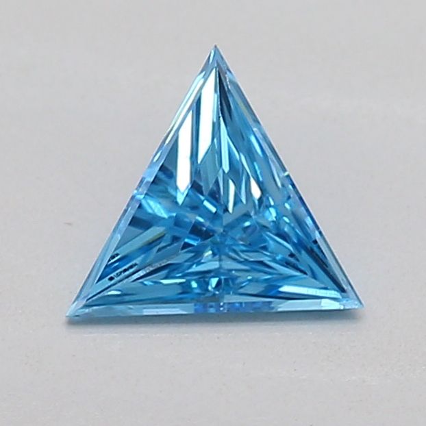 Triangular Fancy Vivid Blue Lab-grown Diamond 0.19ct VS1 loose diamond