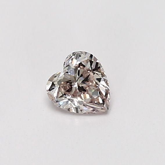 Heart Fancy Light Pink Brown Natural Diamond 0.3ct I1 loose diamond