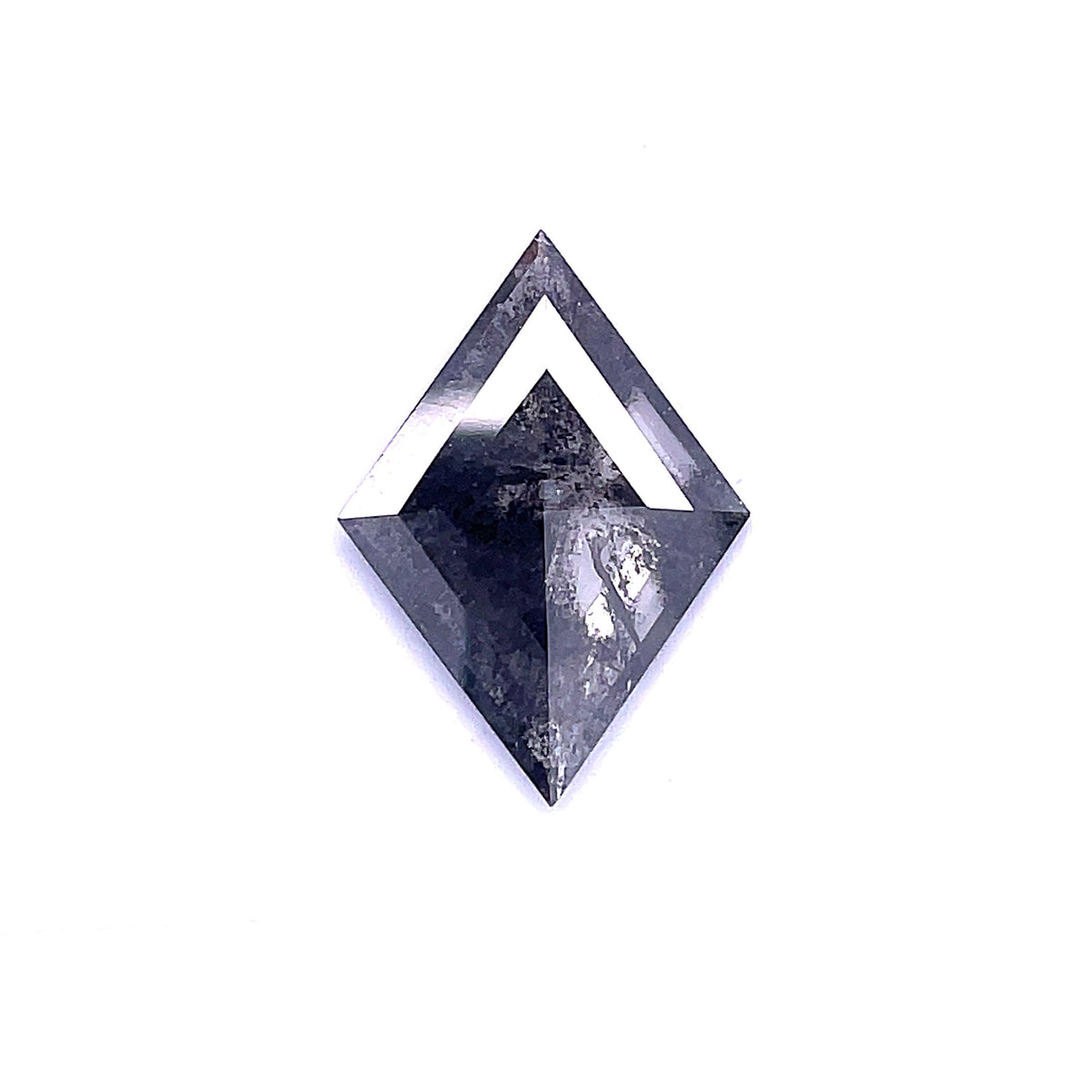 Lozenge Salt And Pepper Natural Diamond 3.66ct loose diamond