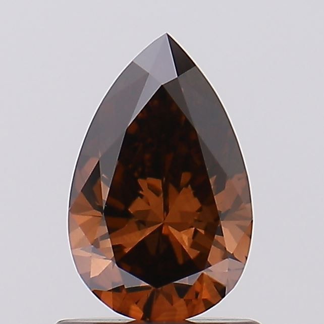 Pear Fancy Dark Brown Lab-grown Diamond 0.74ct VS1 loose diamond