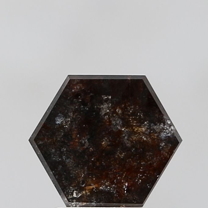 Hexagonal Salt And Pepper Natural Diamond 1.85ct VS1 loose diamond