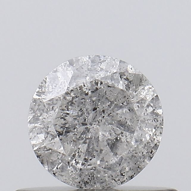 Round Salt And Pepper Natural Diamond 0.44ct I3 loose diamond