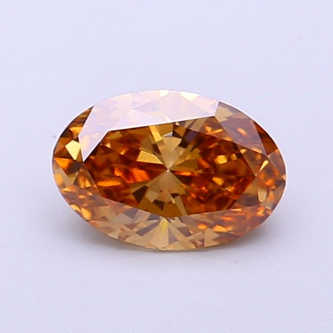 Oval Fancy Yellowish Brown Lab-grown Diamond 1.05ct VVS2 loose diamond