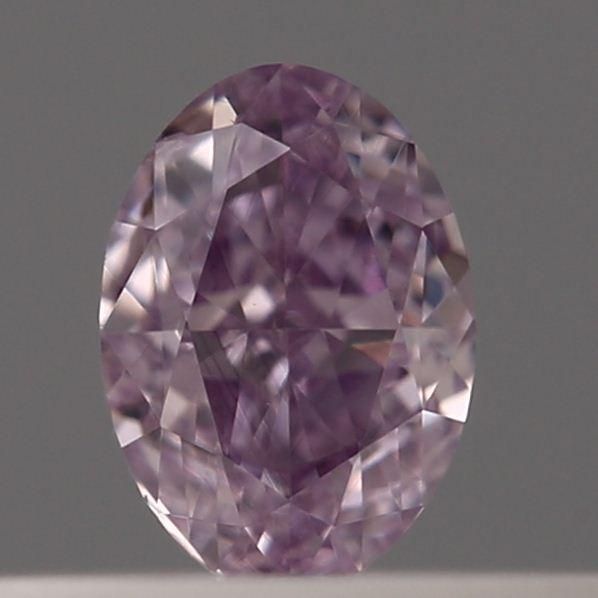 Oval Fancy Intense Pinkish Purple Natural Diamond 0.12ct loose diamond
