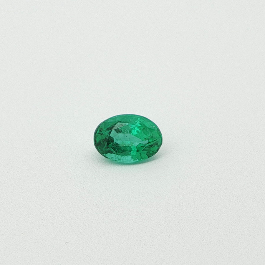 Oval Green Emerald 0.71ct loose gemstone