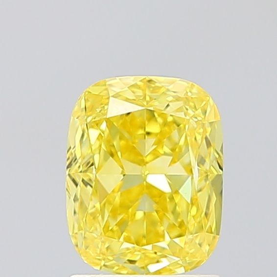 Cushion Fancy Vivid Yellow Lab-grown Diamond 1.5ct VVS2 loose diamond