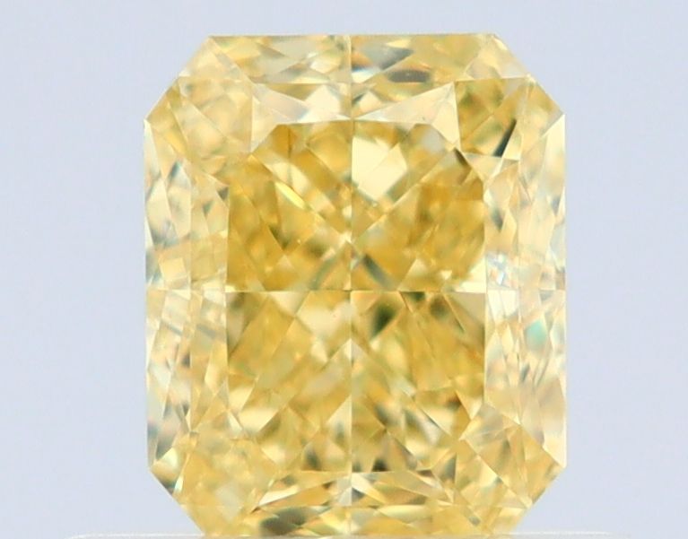 Radiant Fancy Intense Yellow Natural Diamond 0.6ct VS1 loose diamond