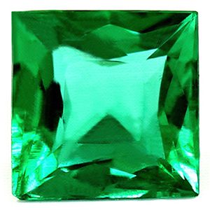 Square Green Emerald 0.93ct loose gemstone