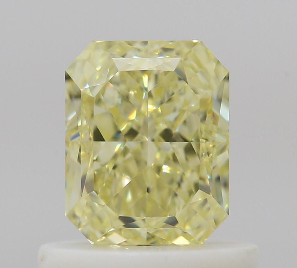 Radiant Fancy Light Yellow Natural Diamond 0.74ct VS1 loose diamond