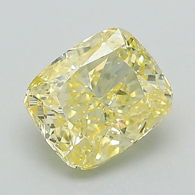 Cushion Fancy Intense Yellow Lab-grown Diamond 1.29ct VS1 loose diamond