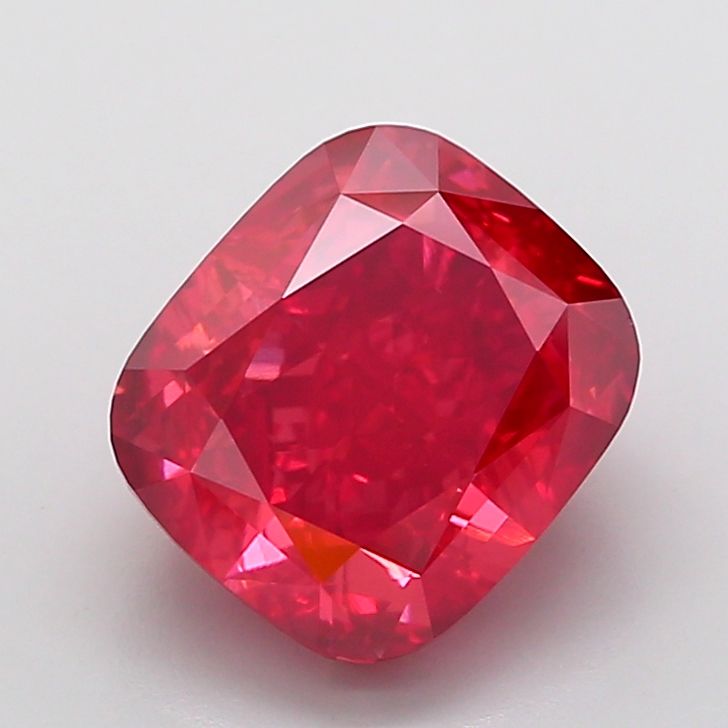 Cushion Fancy Vivid Red Lab-grown Diamond 5ct VVS2 loose diamond