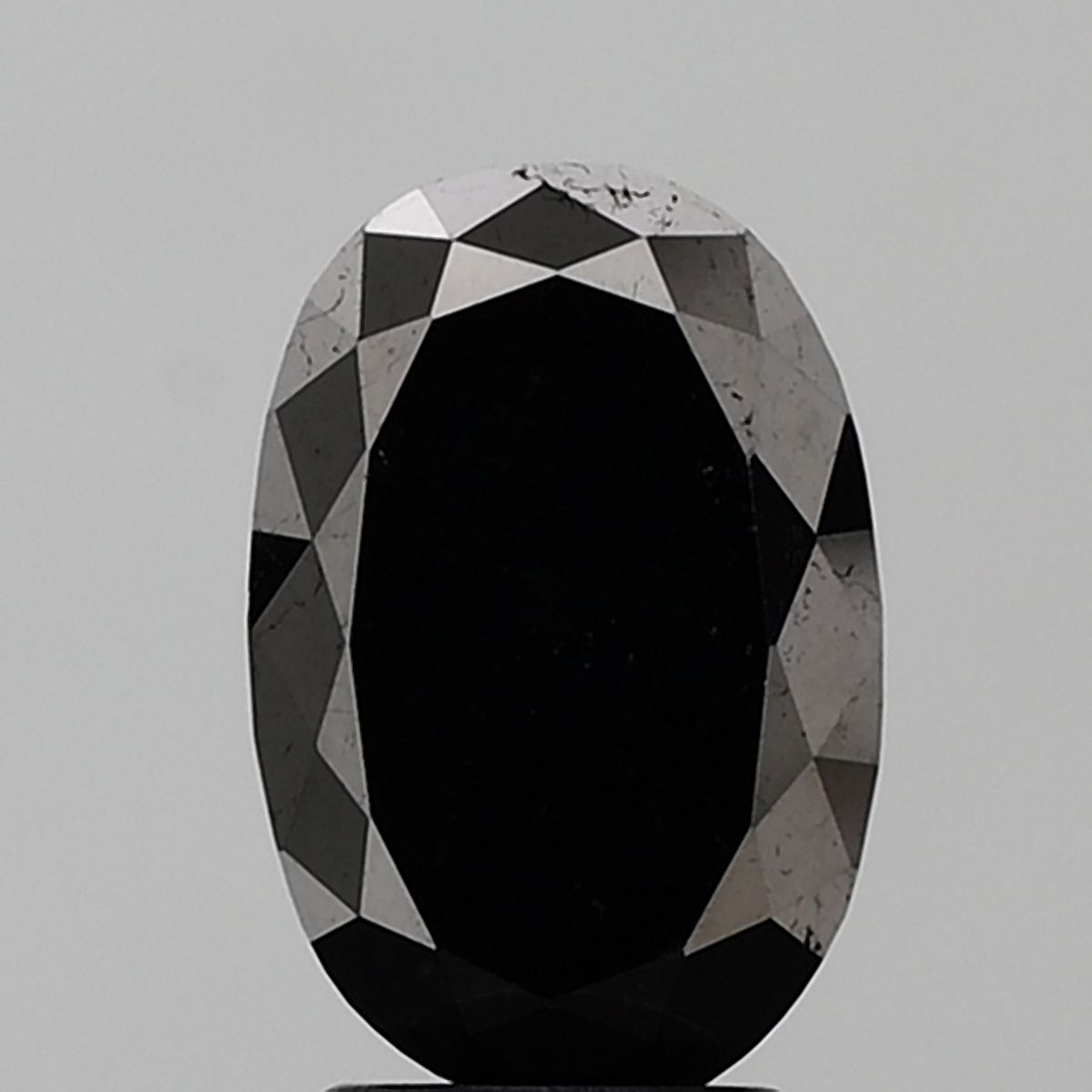 Oval Black Natural Diamond 3.36ct VS2 loose diamond