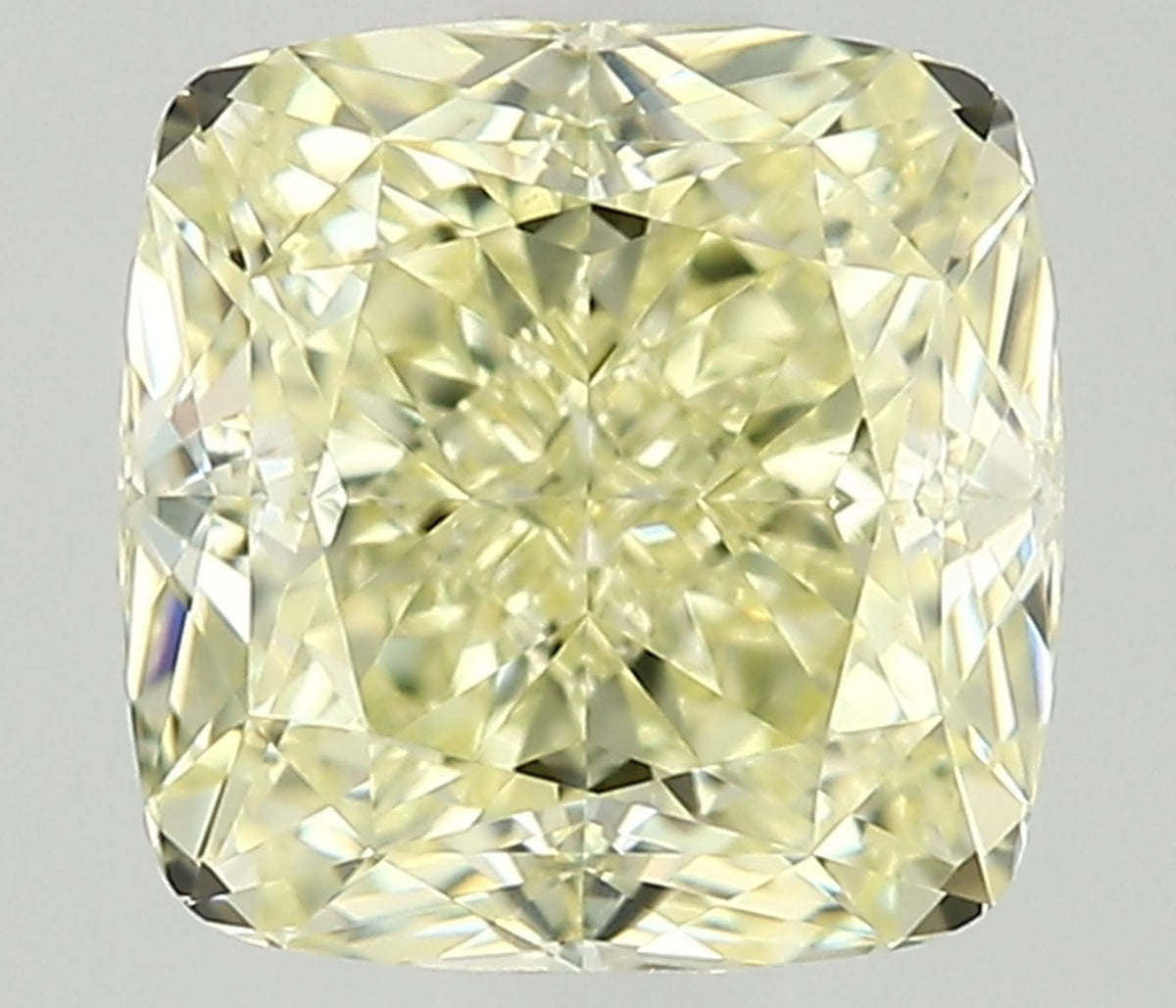 Cushion Fancy Light Yellow Natural Diamond 0.9ct VS1 loose diamond
