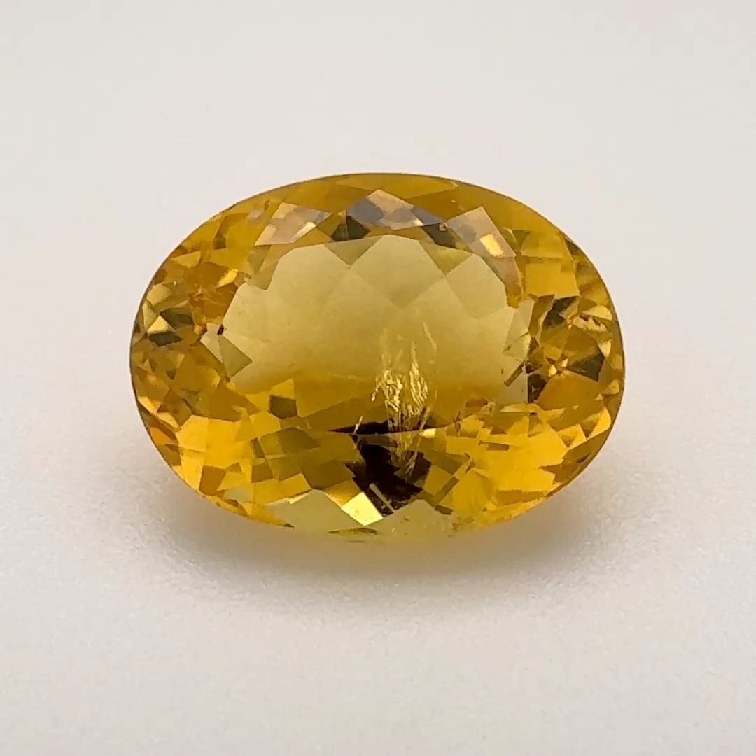 Oval Yellow Heliodor 3.8ct loose gemstone