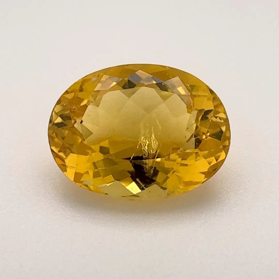 Oval Yellow Heliodor 3.8ct loose gemstone