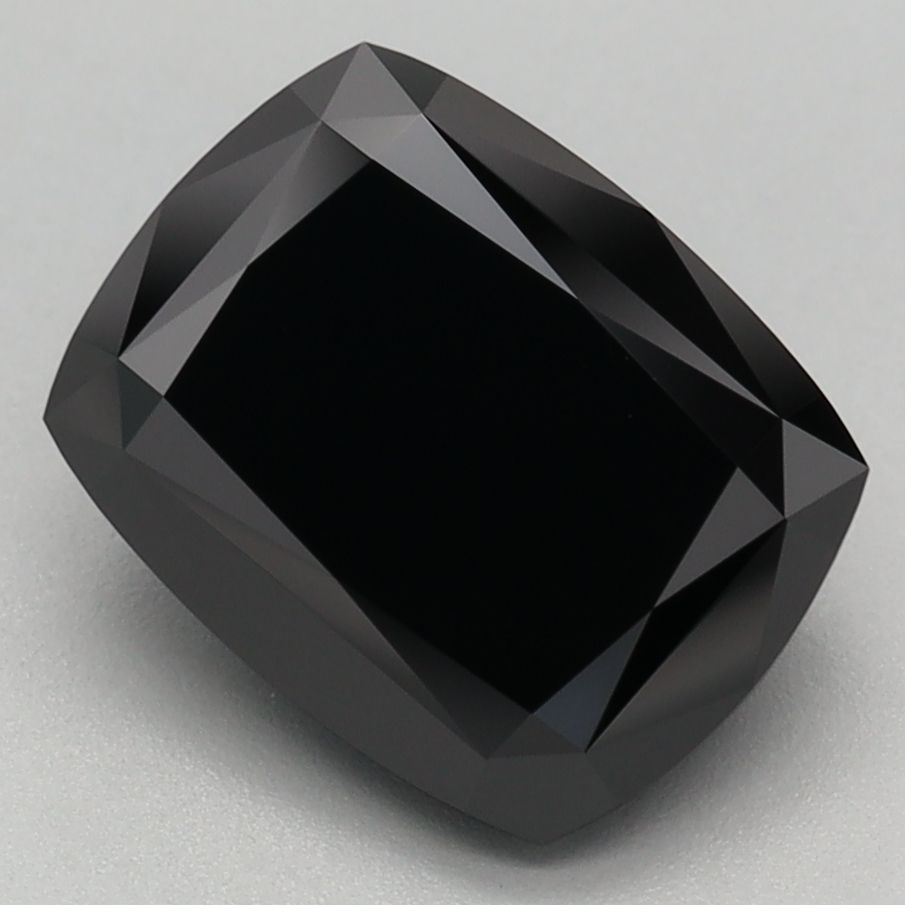 Cushion Fancy Black Lab-grown Diamond 2.75ct loose diamond