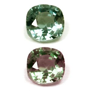 Cushion Green Alexandrite 0.22ct loose gemstone