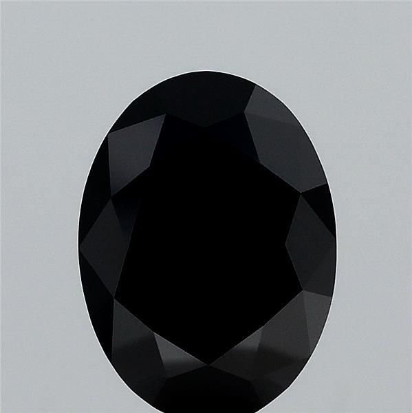 Oval Fancy Black Lab-grown Diamond 1.78ct loose diamond