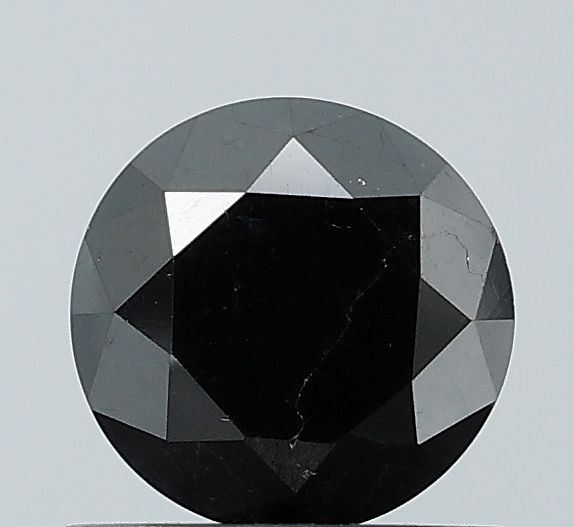 Round Black Natural Diamond 0.8ct VS1 loose diamond