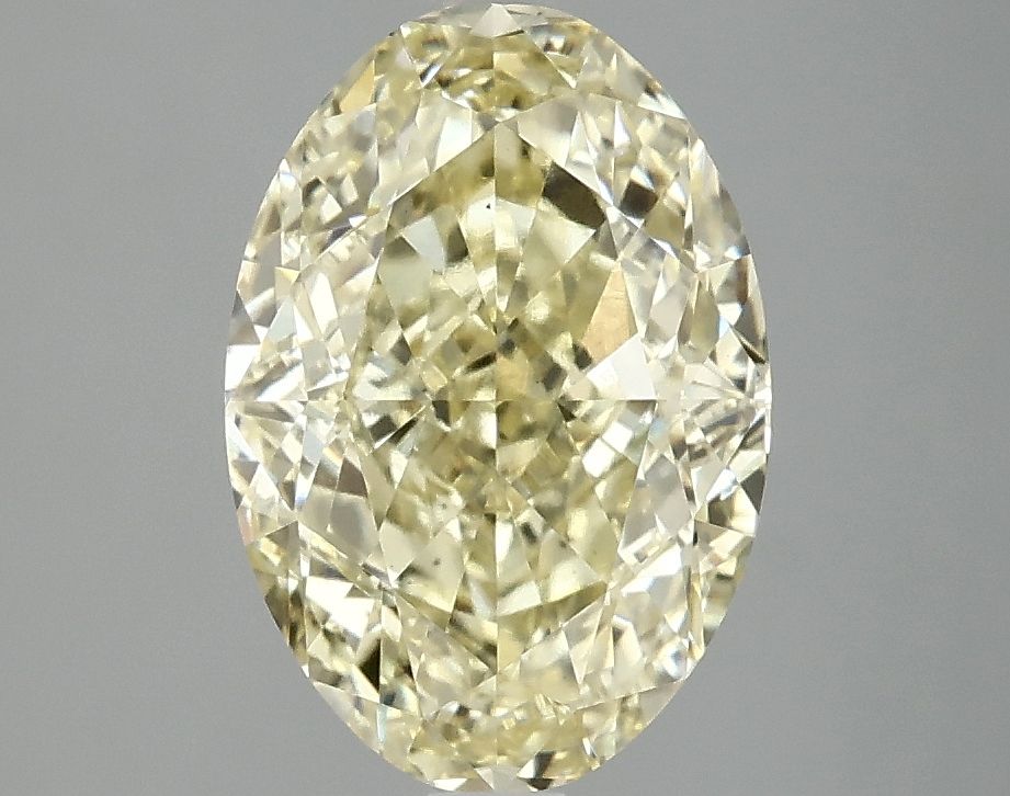 Oval Fancy Vivid Yellow Lab-grown Diamond 3.08ct VS1 loose diamond