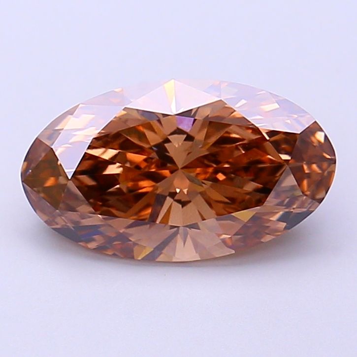 Oval Fancy Brown Lab-grown Diamond 2.01ct VVS2 loose diamond