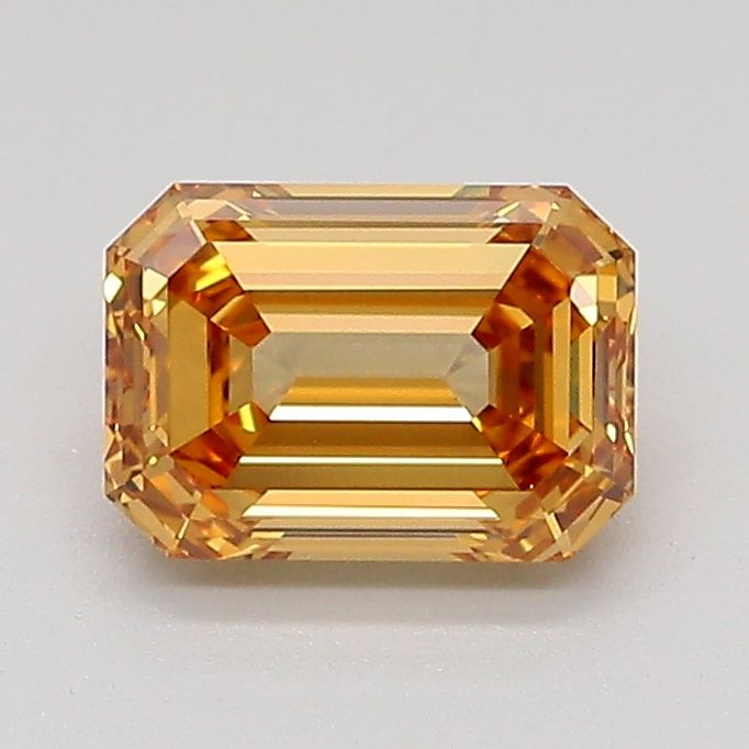 Emerald Fancy Light Yellowish Brown Lab-grown Diamond 1.03ct VVS2 loose diamond