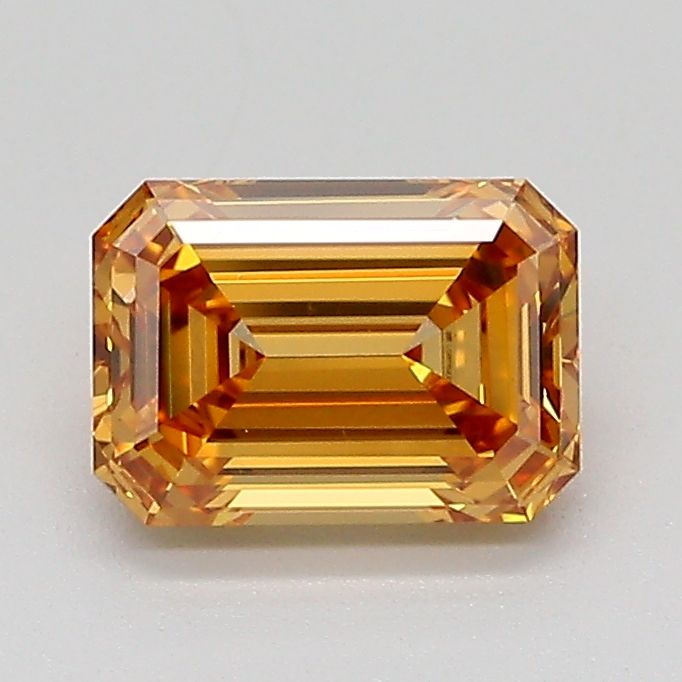 Emerald Fancy Light Yellowish Brown Lab-grown Diamond 1.05ct VS2 loose diamond
