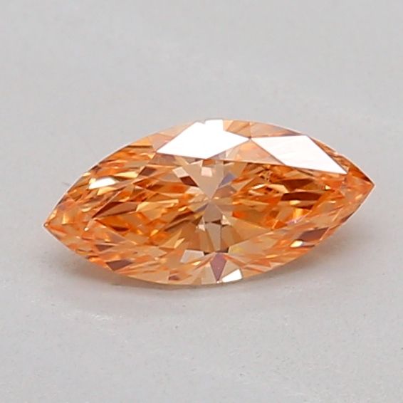 Marquise Fancy Intense Pinkish Orange Lab-grown Diamond 0.22ct VS1 loose diamond