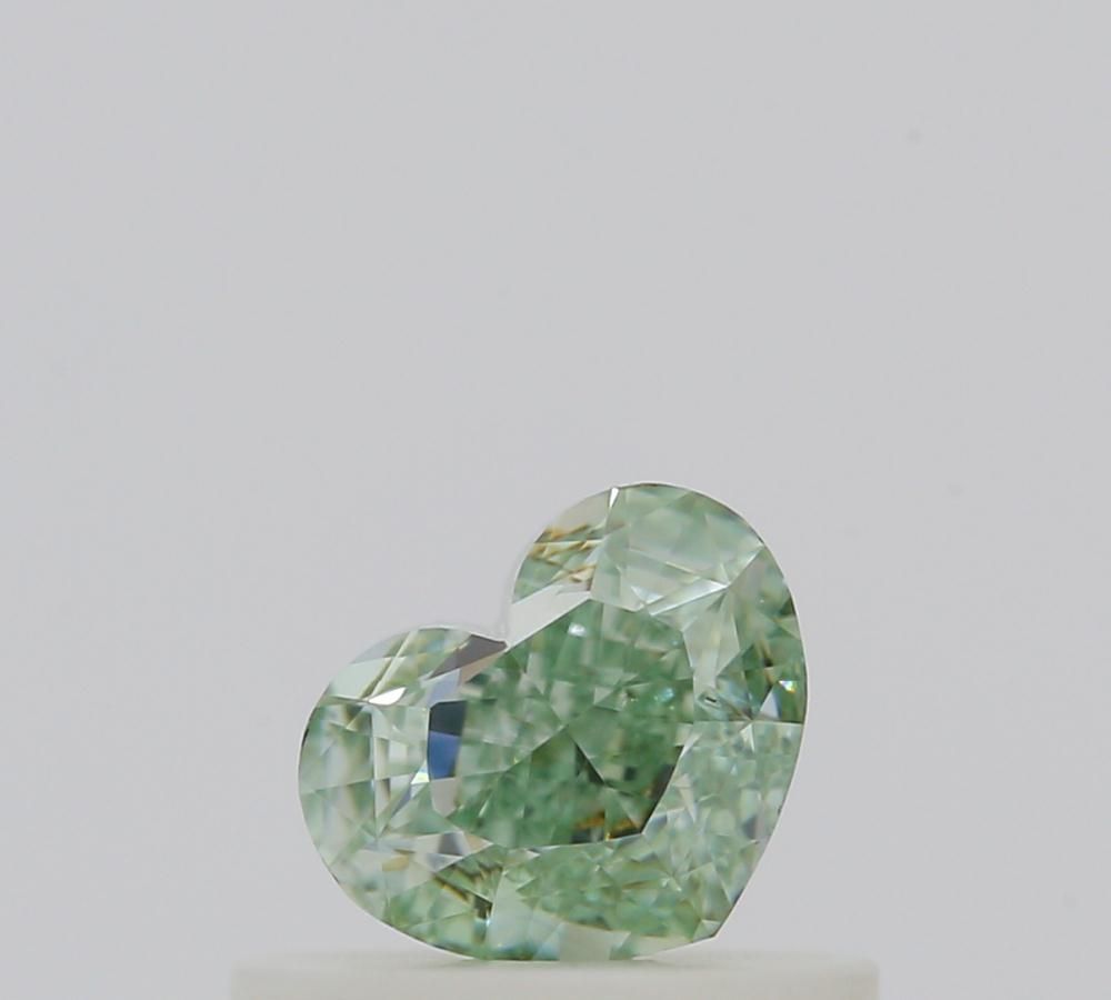 Heart Fancy Intense Green Natural Diamond 0.48ct VS2 loose diamond