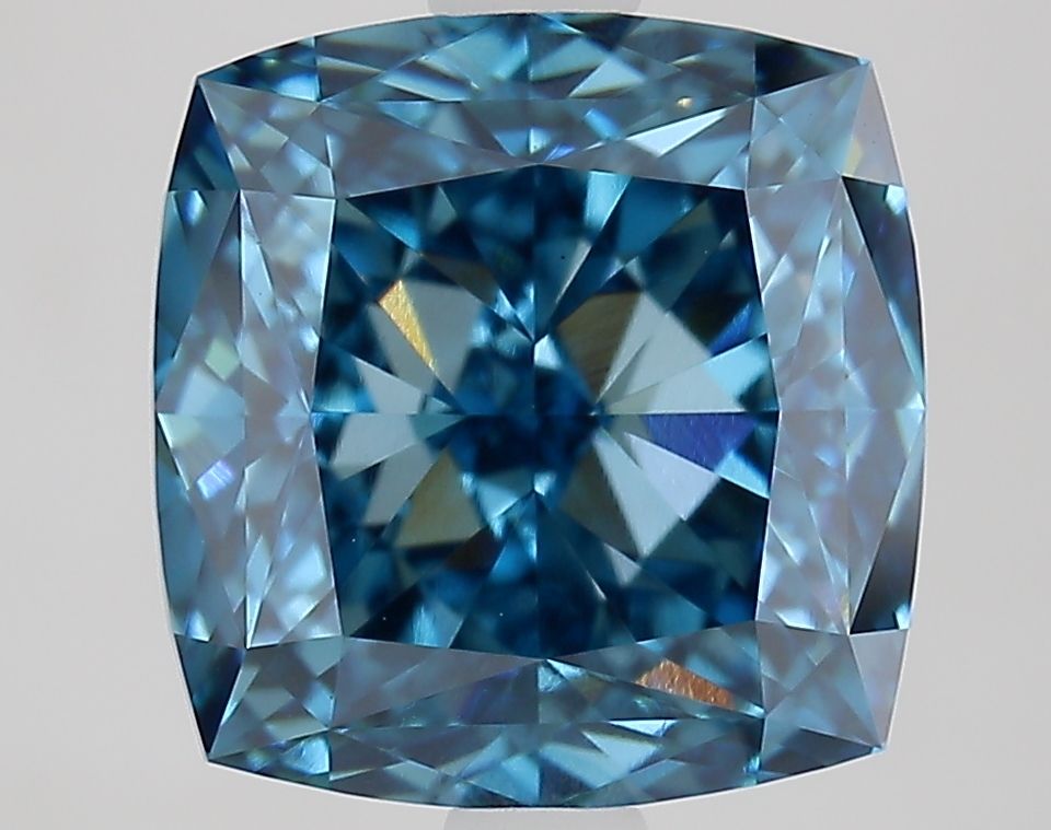 Cushion Fancy Vivid Blue Lab-grown Diamond 3.33ct VVS2 loose diamond