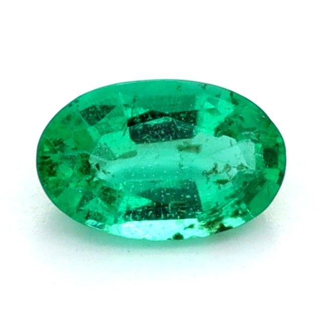 Oval Green Emerald 0.22ct loose gemstone