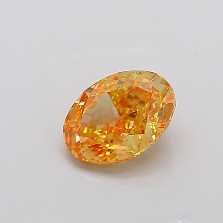 Oval Fancy Vivid Yellow Orange Lab-grown Diamond 1.82ct VS1 loose diamond