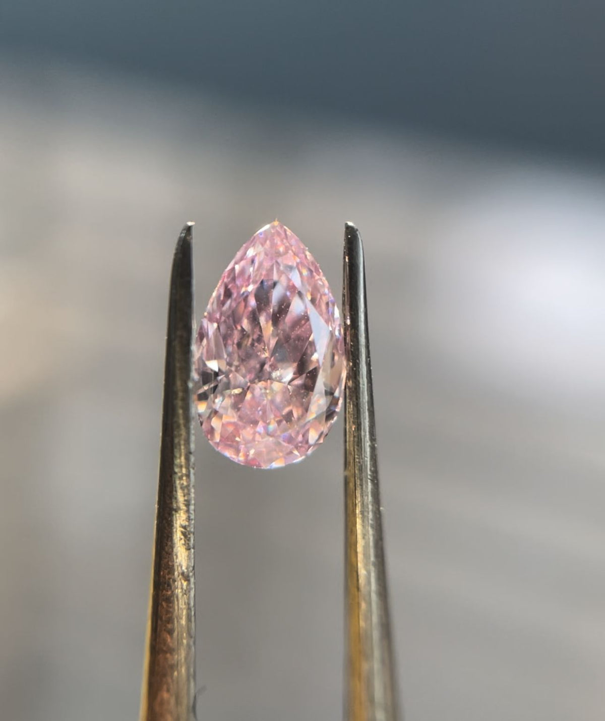 Pear Fancy Intense Purple Pink Natural Diamond 0.32ct SI2 loose diamond