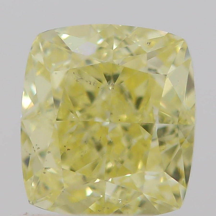 Cushion Fancy Yellow Natural Diamond 0.57ct SI2 loose diamond