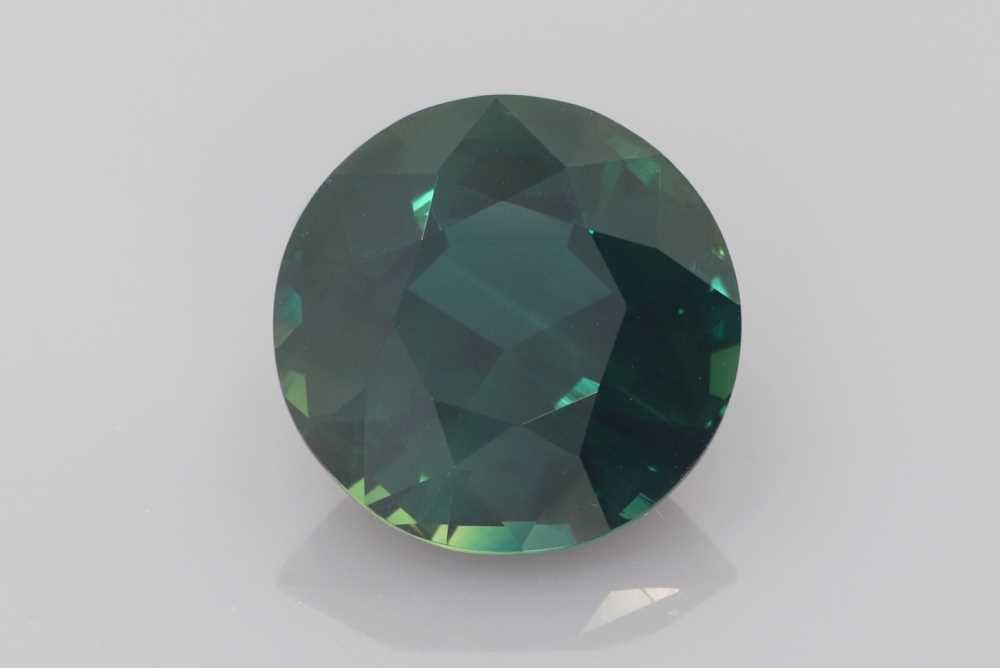 Round Teal Sapphire 4.03ct loose gemstone