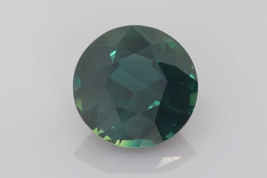 Round Teal Sapphire 4.03ct loose gemstone