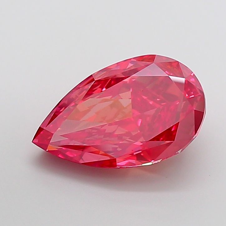 Pear Fancy Vivid Red Lab-grown Diamond 7.45ct VS2 loose diamond