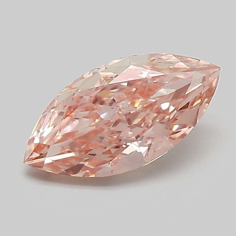 Marquise Fancy Light Pinkish Brown Lab-grown Diamond 1.23ct VS2 loose diamond