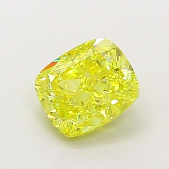 Cushion Fancy Intense Yellow Lab-grown Diamond 1.01ct VVS2 loose diamond
