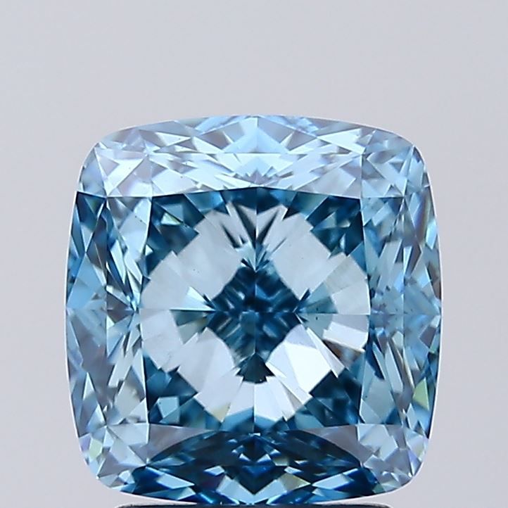 Cushion Fancy Vivid Blue Lab-grown Diamond 3.05ct VS1 loose diamond